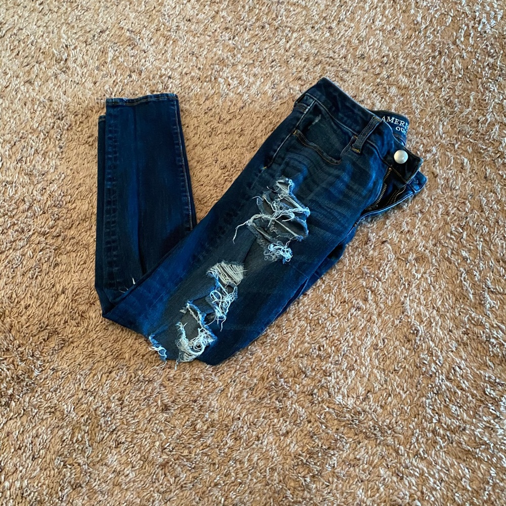 american eagle ripped jeans